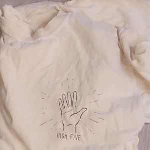 Yellow high five tee